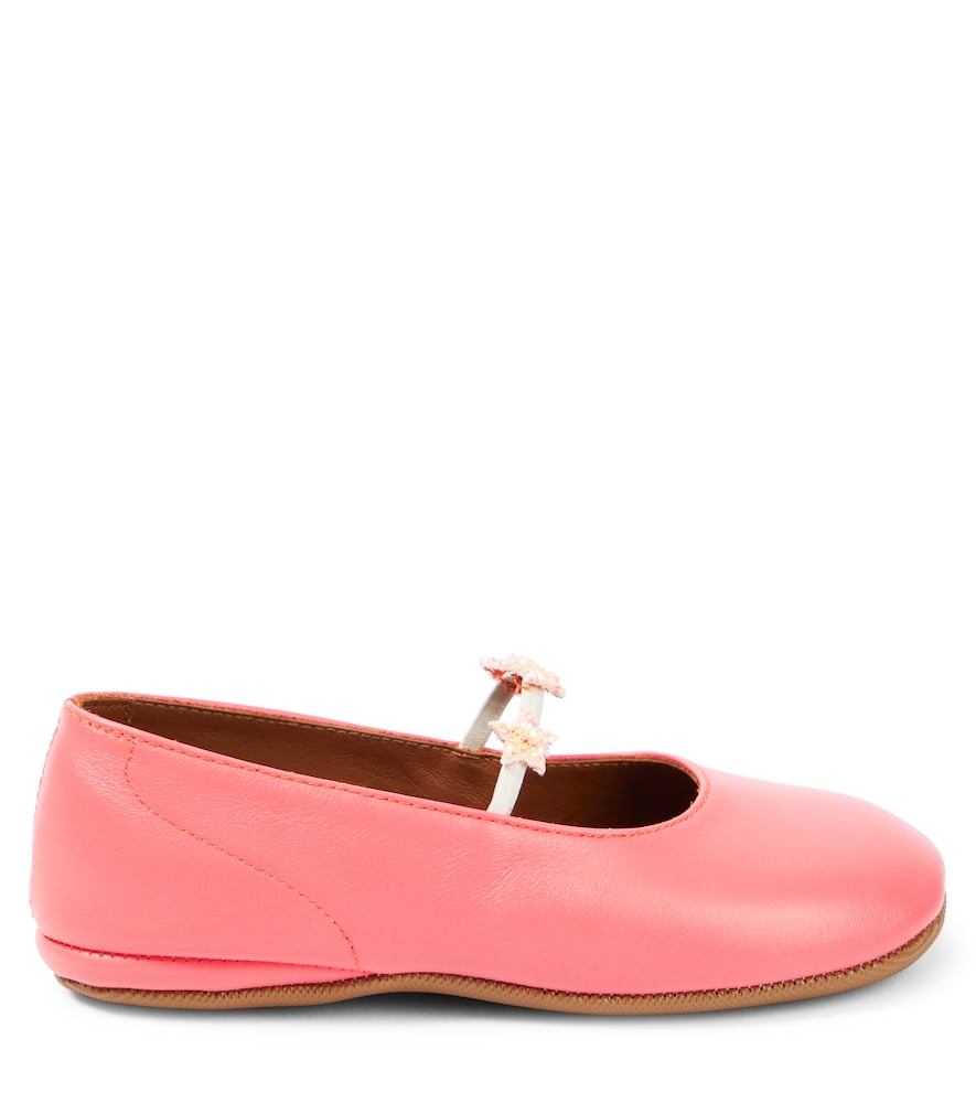 PèPè Goteborg appliqué leather ballet flats