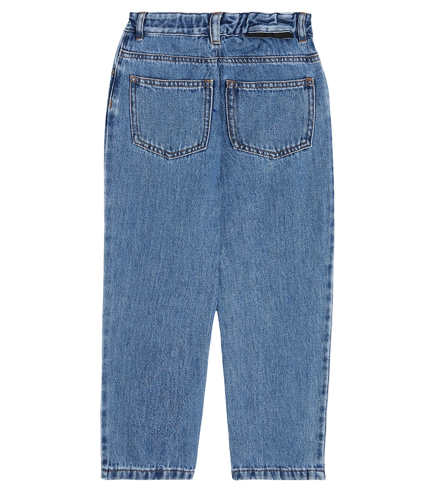 Printed straight jeans