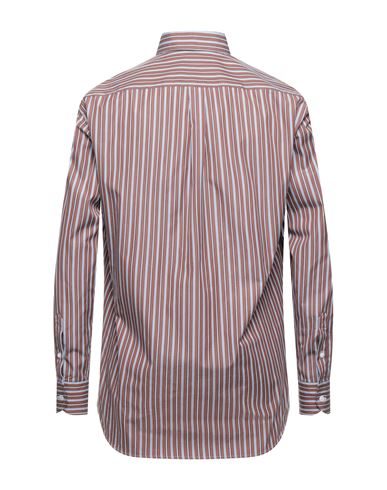 Man Shirt Chocolate brown Size S Cotton
