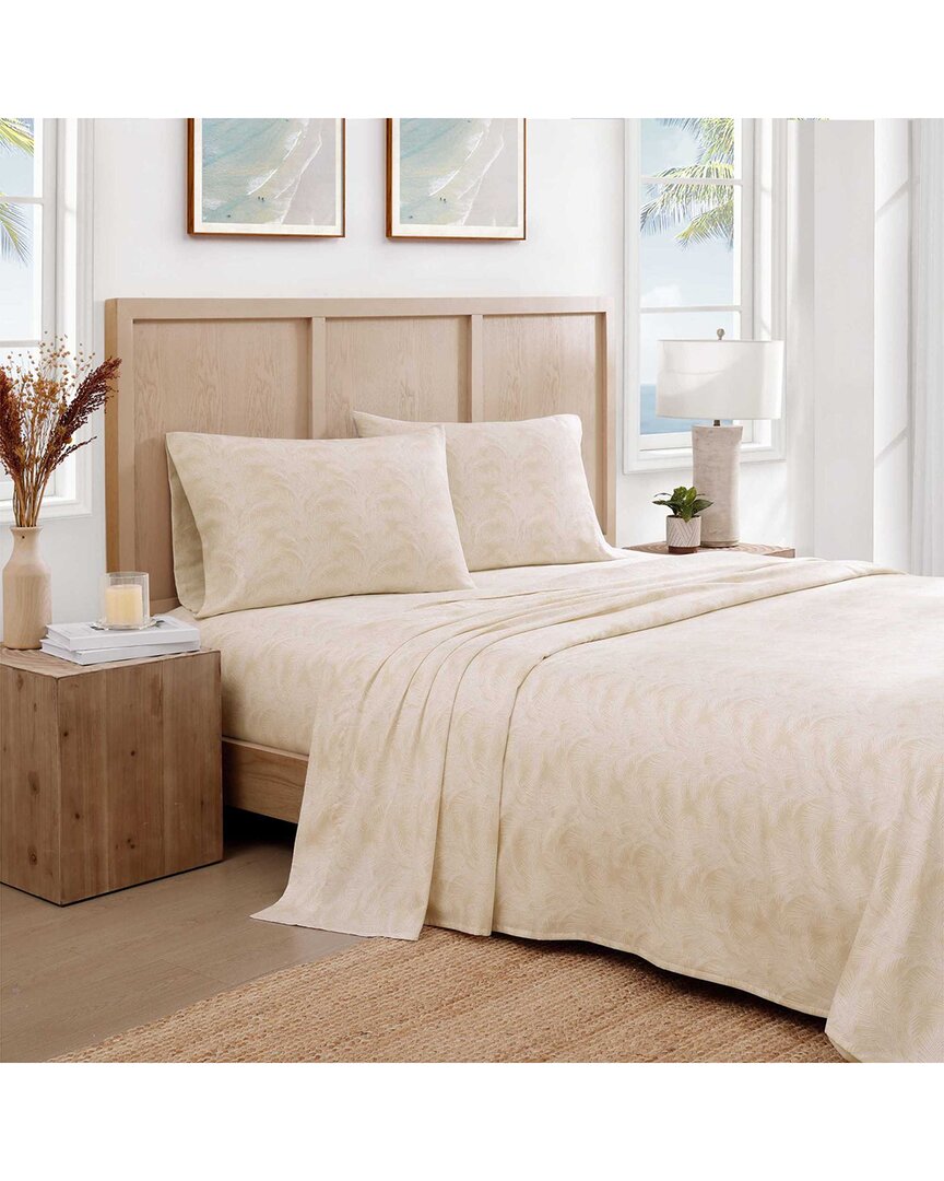 All Over Palms Cotton 300 Thread Count Sateen Sheet Set