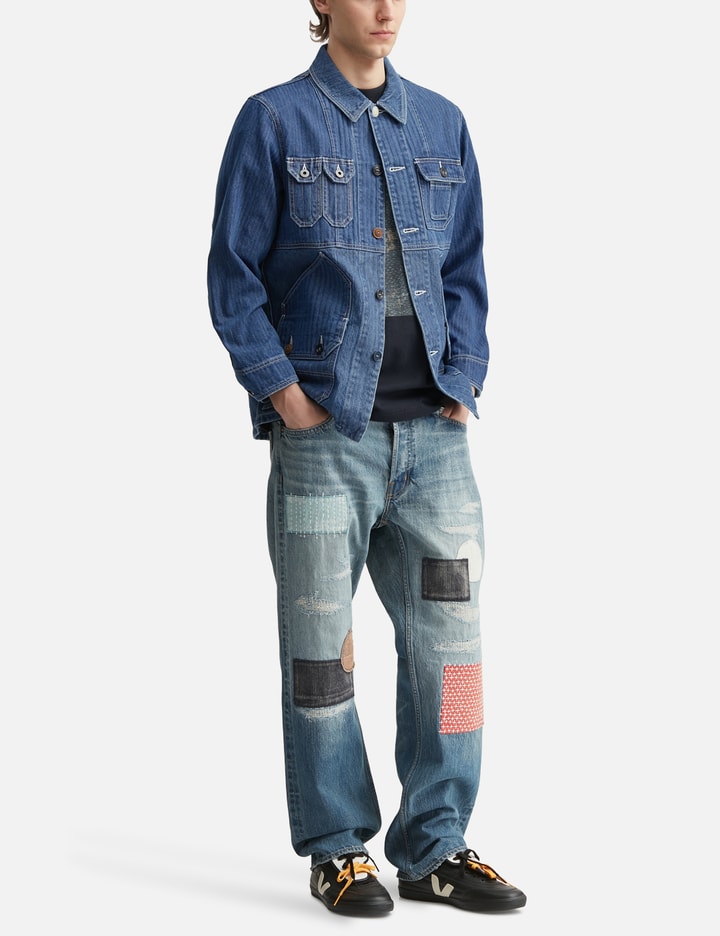 Patchwork Coverall Jacket 3YR Wash