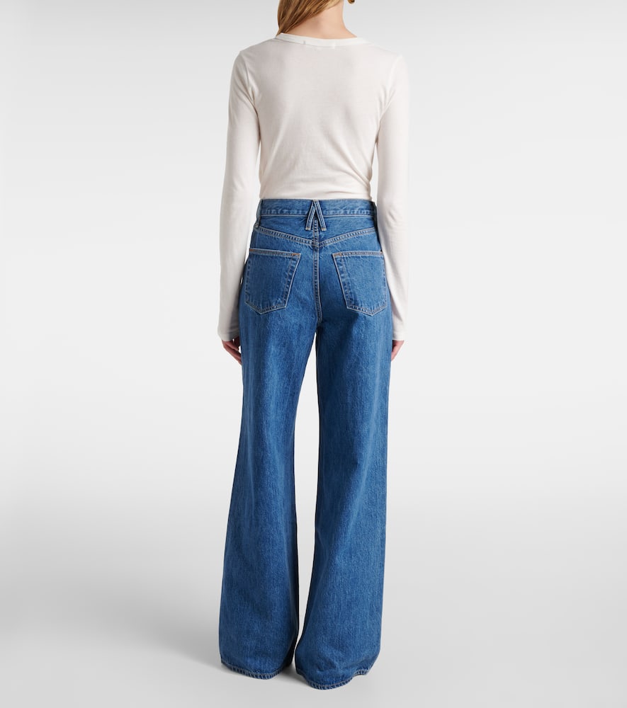 Eva high-rise wide-leg jeans