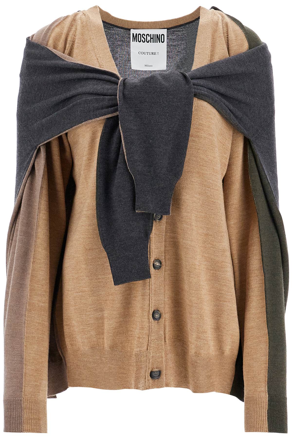 Double-sleeved cardigan