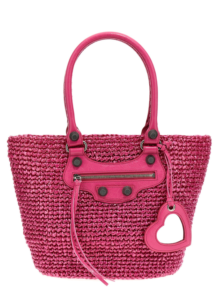 -Le Cagole Panier Tote Rosa-Donna