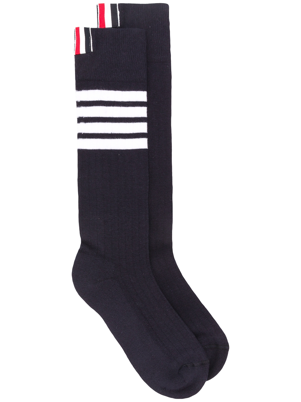 4-Bar athletic mid-calf socks - Blue