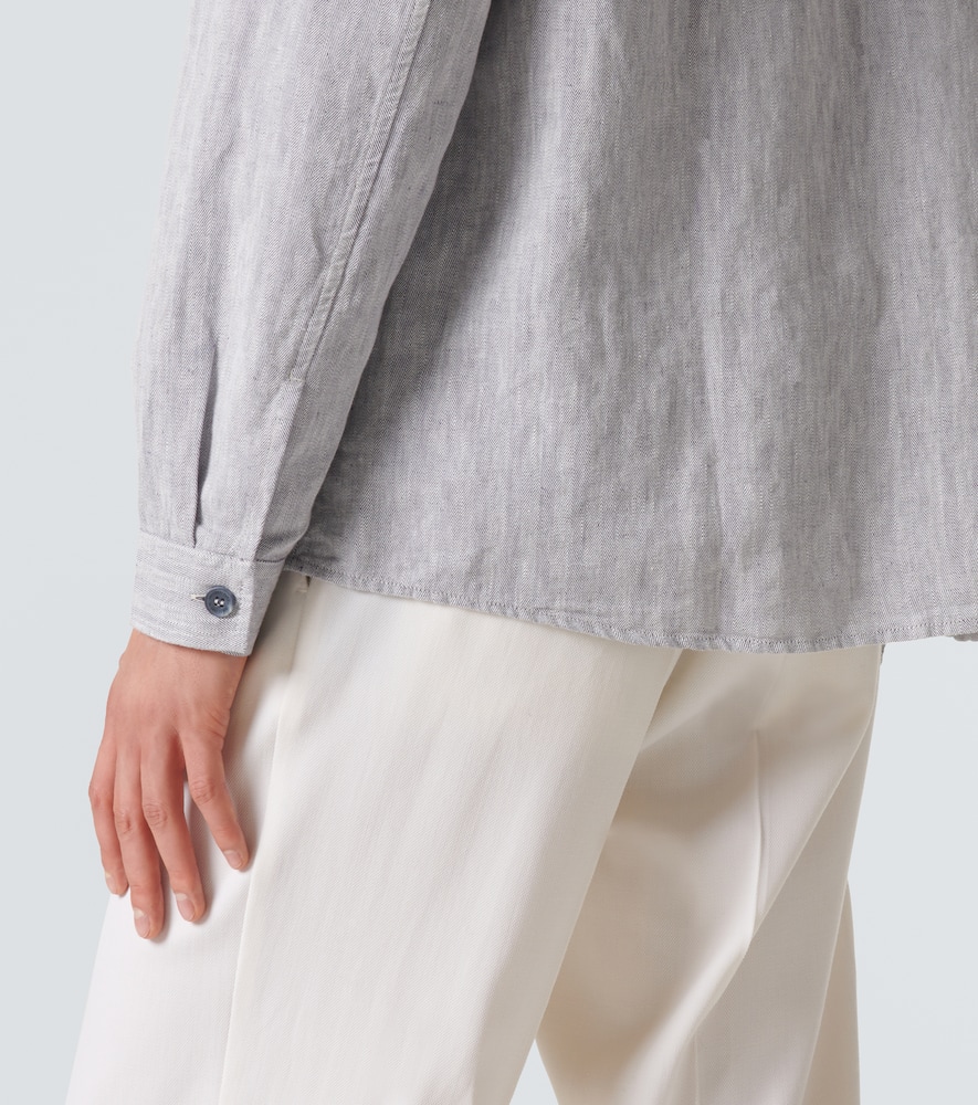 Nuno cotton and linen overshirt