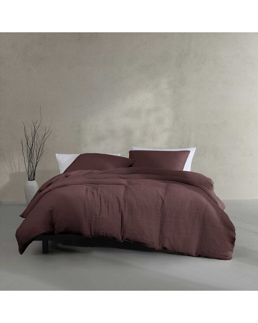 248 Thread Count Washed Texture 100% Cotton Matelassé Duvet Set
