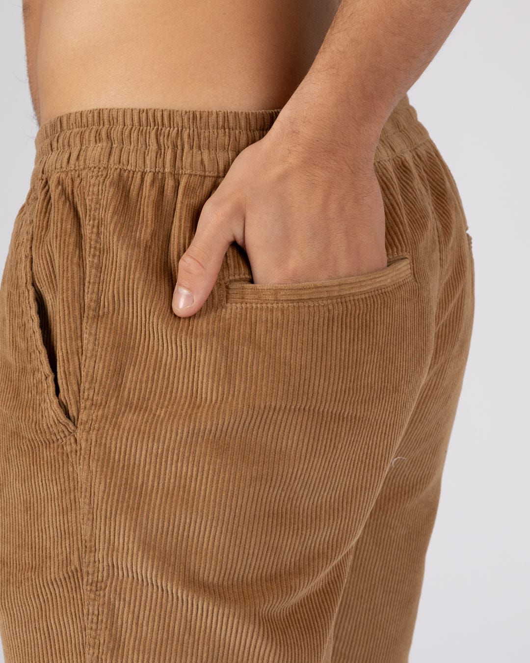 Saltrock Meddon Mens Corduroy Shorts in Brown - : W