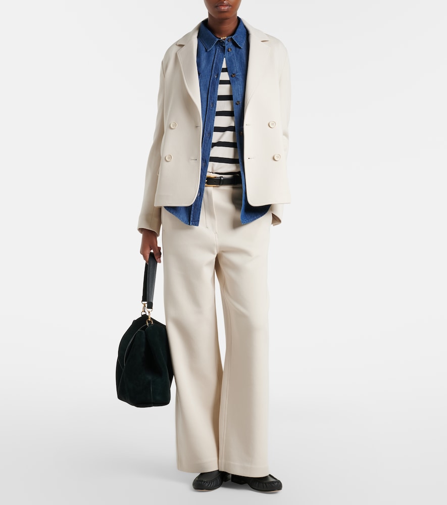 Badia cotton-blend jersey blazer