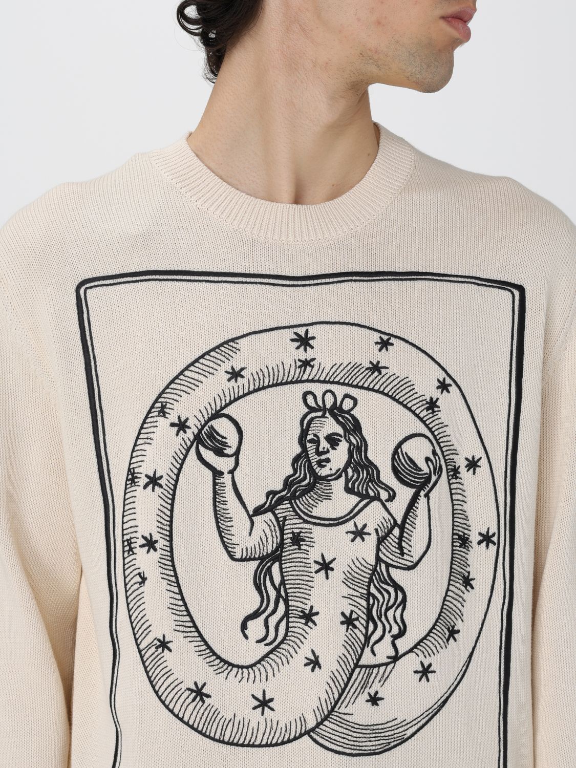 Cardigan Men color Beige