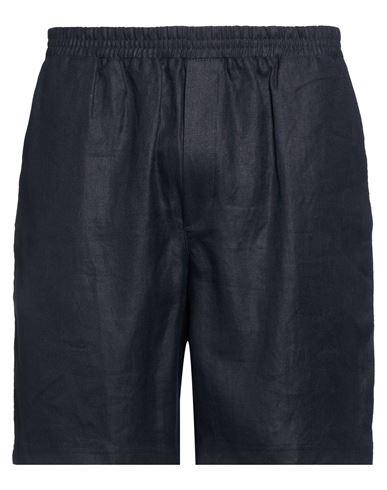 Man Shorts & Bermuda Shorts Midnight blue Size L Linen