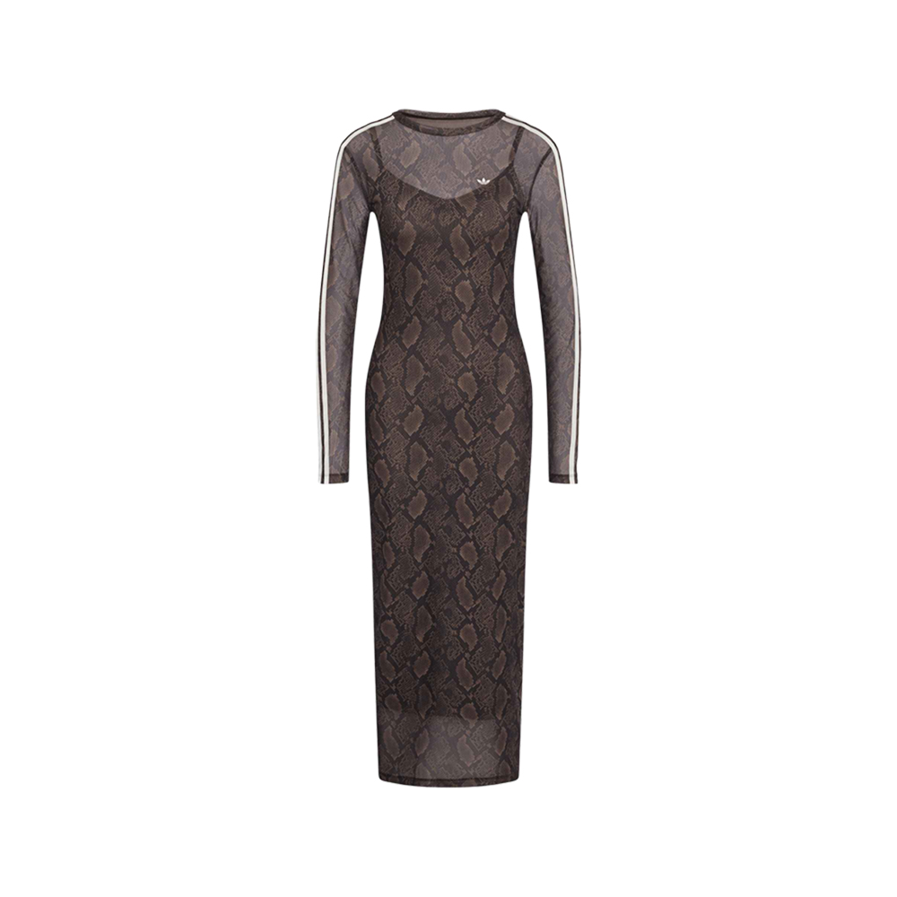 Snake Print Satin Maxi Dress