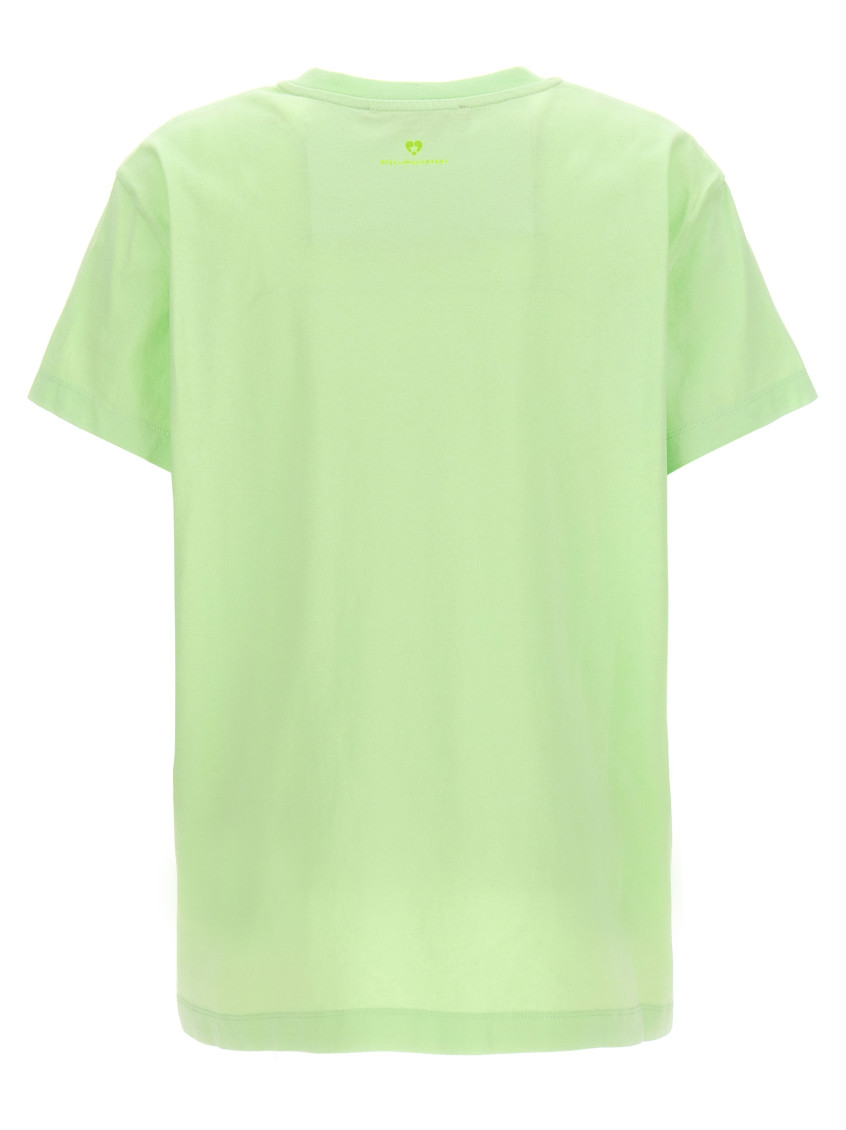 -Iconic Mini Heart T Shirt Verde-Donna