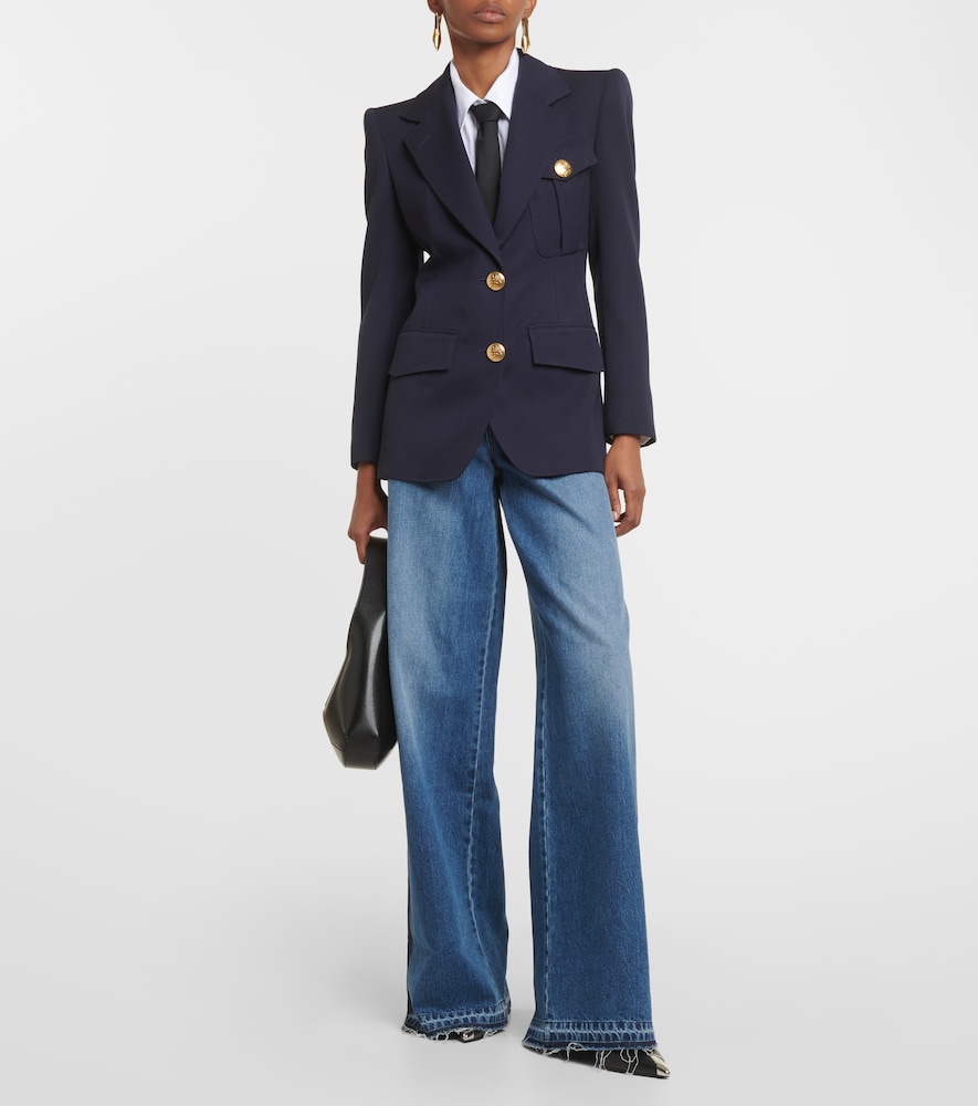 High-rise wide-leg jeans