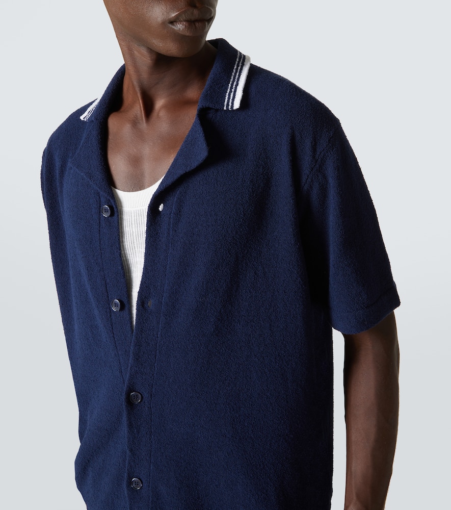 Tiernan cotton-blend bouclé shirt
