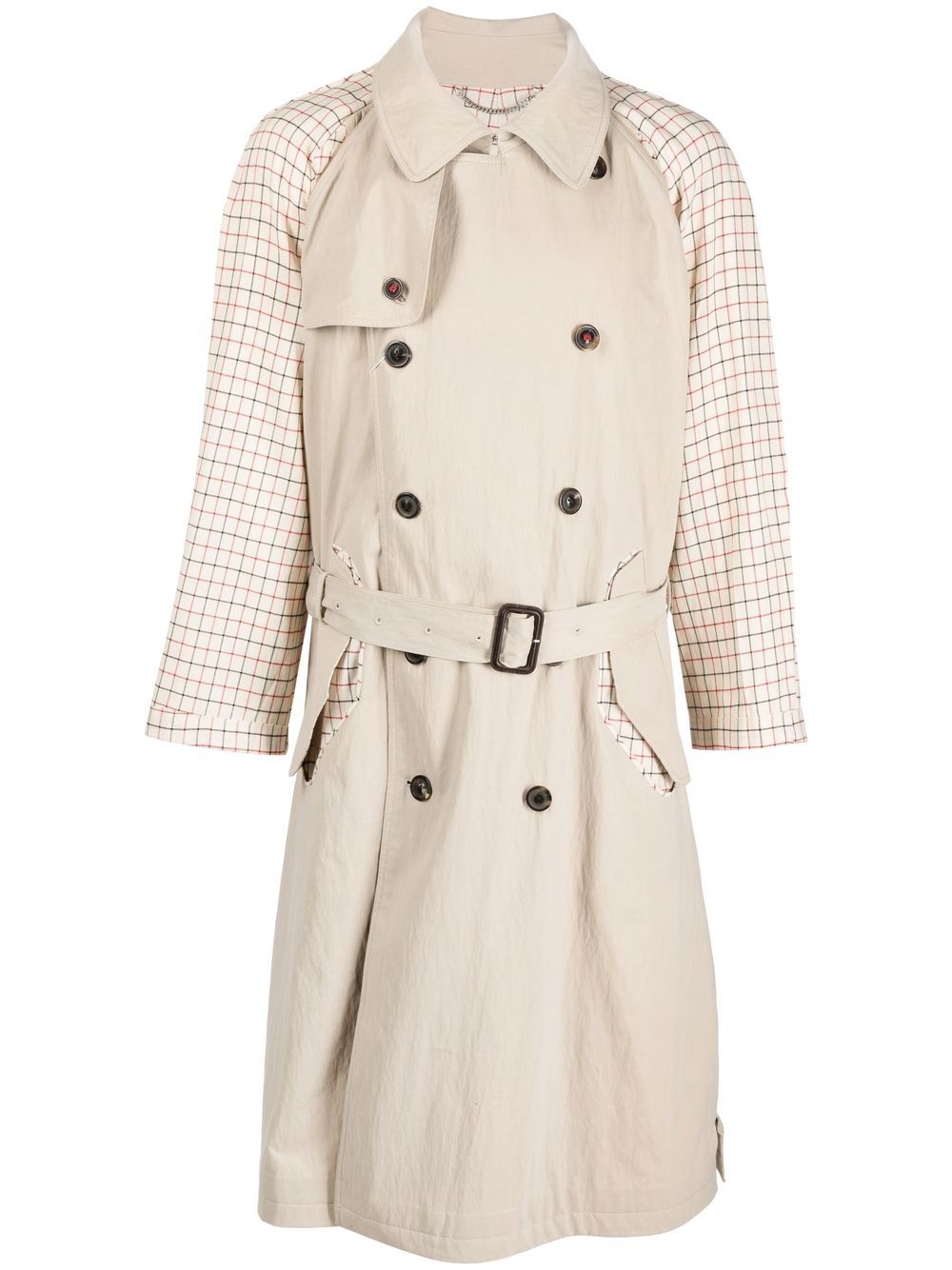 Double-breasted trench coat - Neutrals