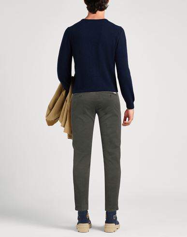 Roÿ Roger's Man Pants Dark green Size 42 Cotton, Elastane