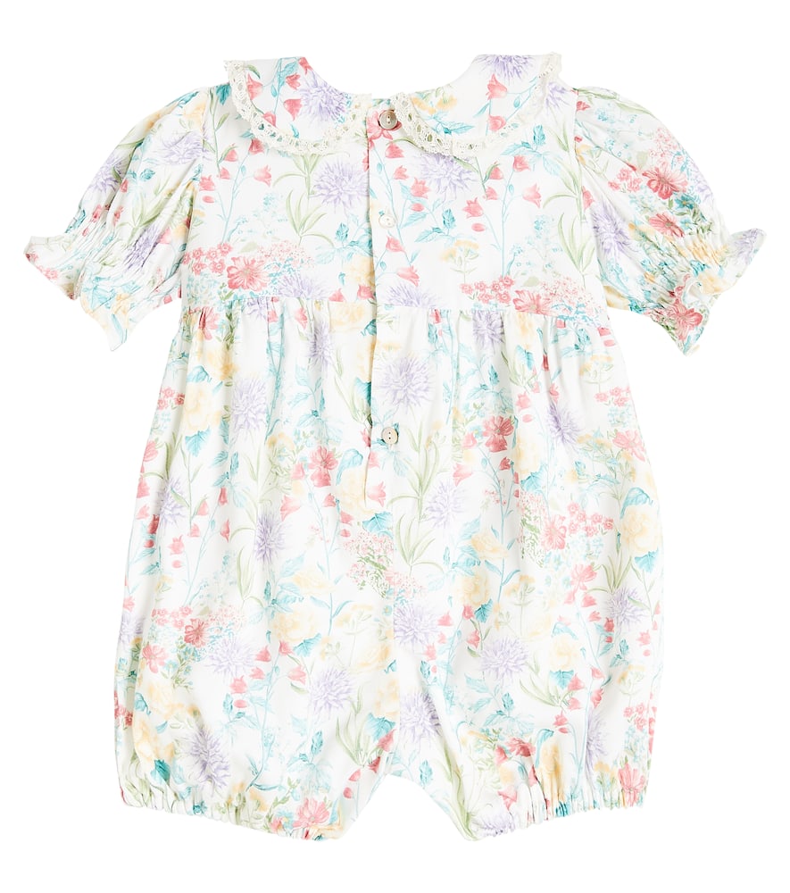 Baby Eloisa printed cotton playsuit