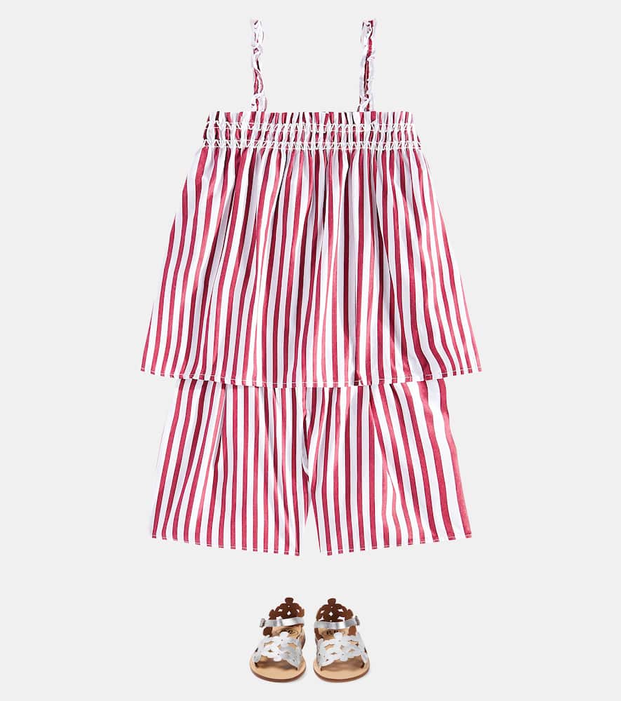 Cotton shirt and shorts set