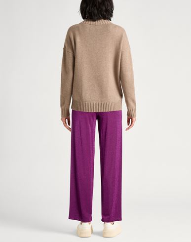 Woman Pants Mauve Size L Viscose, Polyester, Elastane