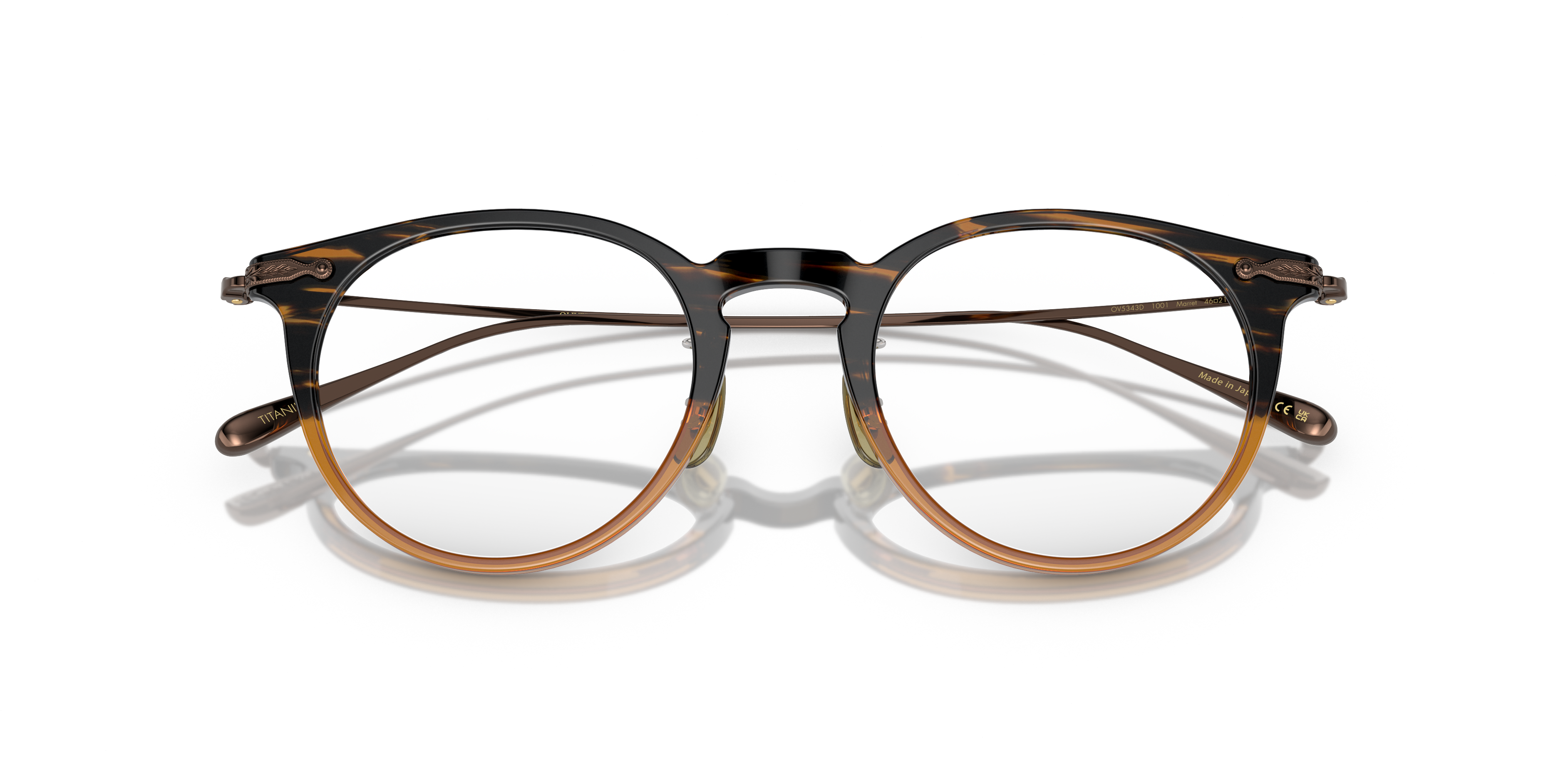 Oliver Peoples Unisex Oliver Peoples OV5343D MARRET 1001 Montature da vista Acetato Tartaruga Trasparente Pantos Normale