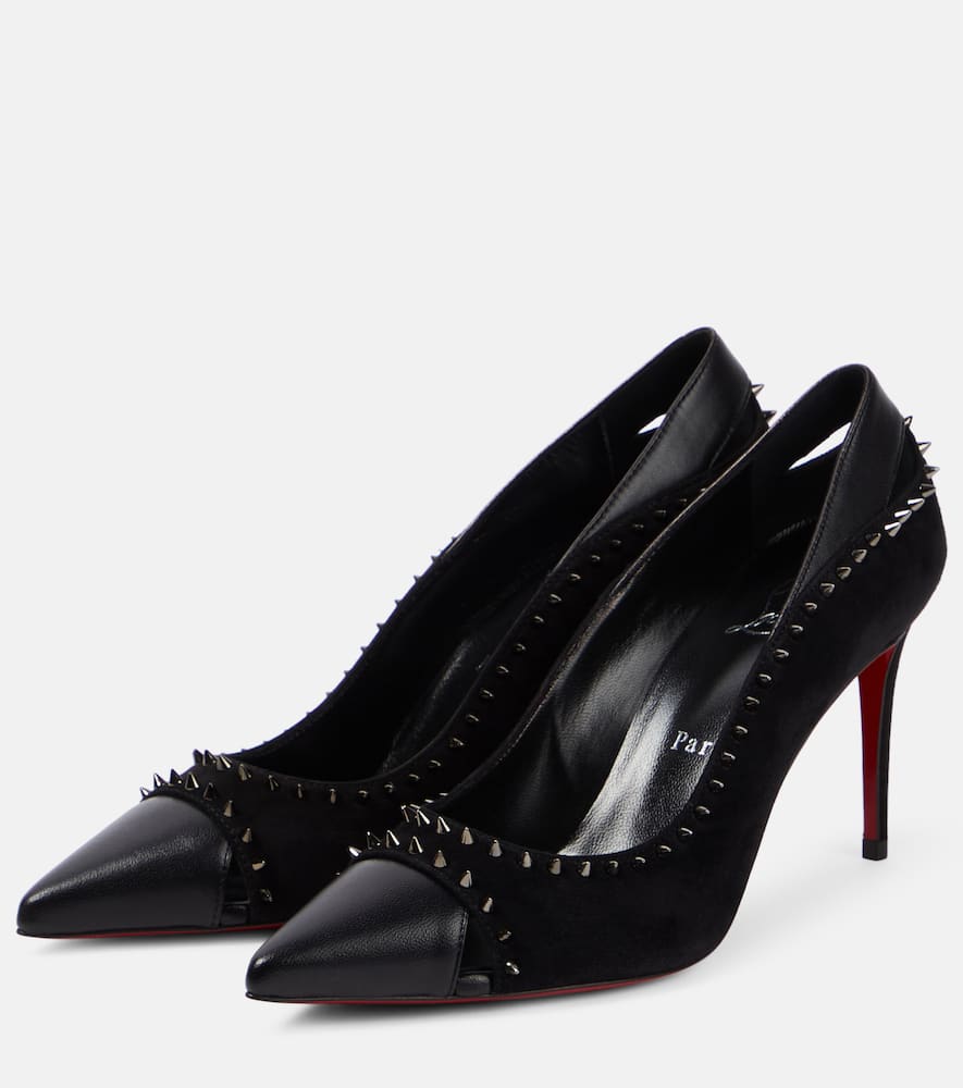 Duvette Spikes 85 leather pumps