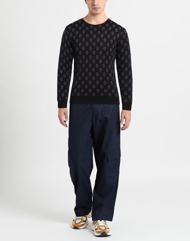 Man Sweater Midnight blue Size 34 Merino Wool, Polyacrylic