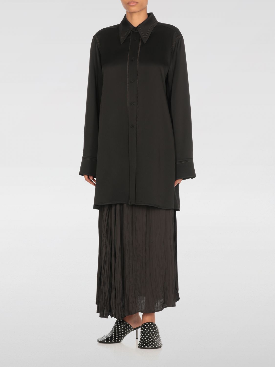 Jil Sander embroidered motif shirt - Neutrals