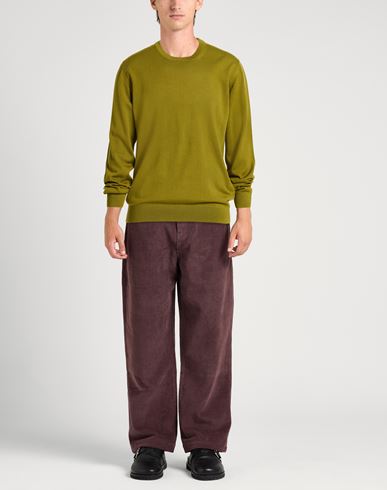 Man Sweater Sage green Size 38 Wool