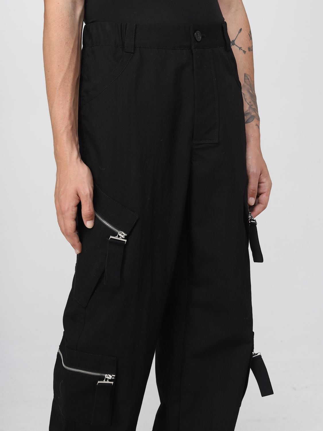 Pants Men color Black