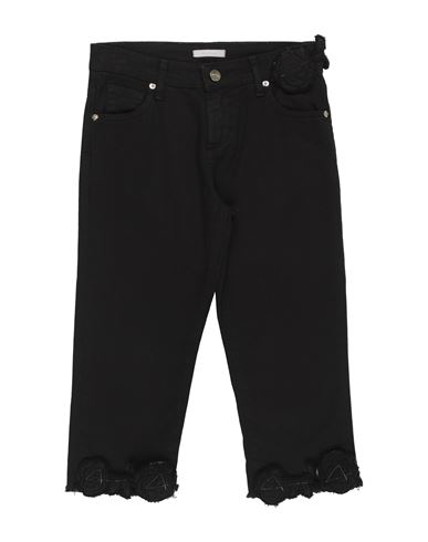 Kid Girl Pants Black Size 16 Cotton, Elastane