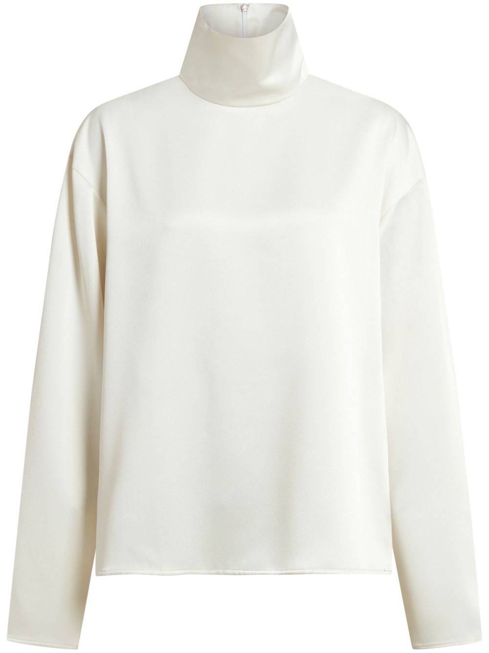 Olall satin top - White