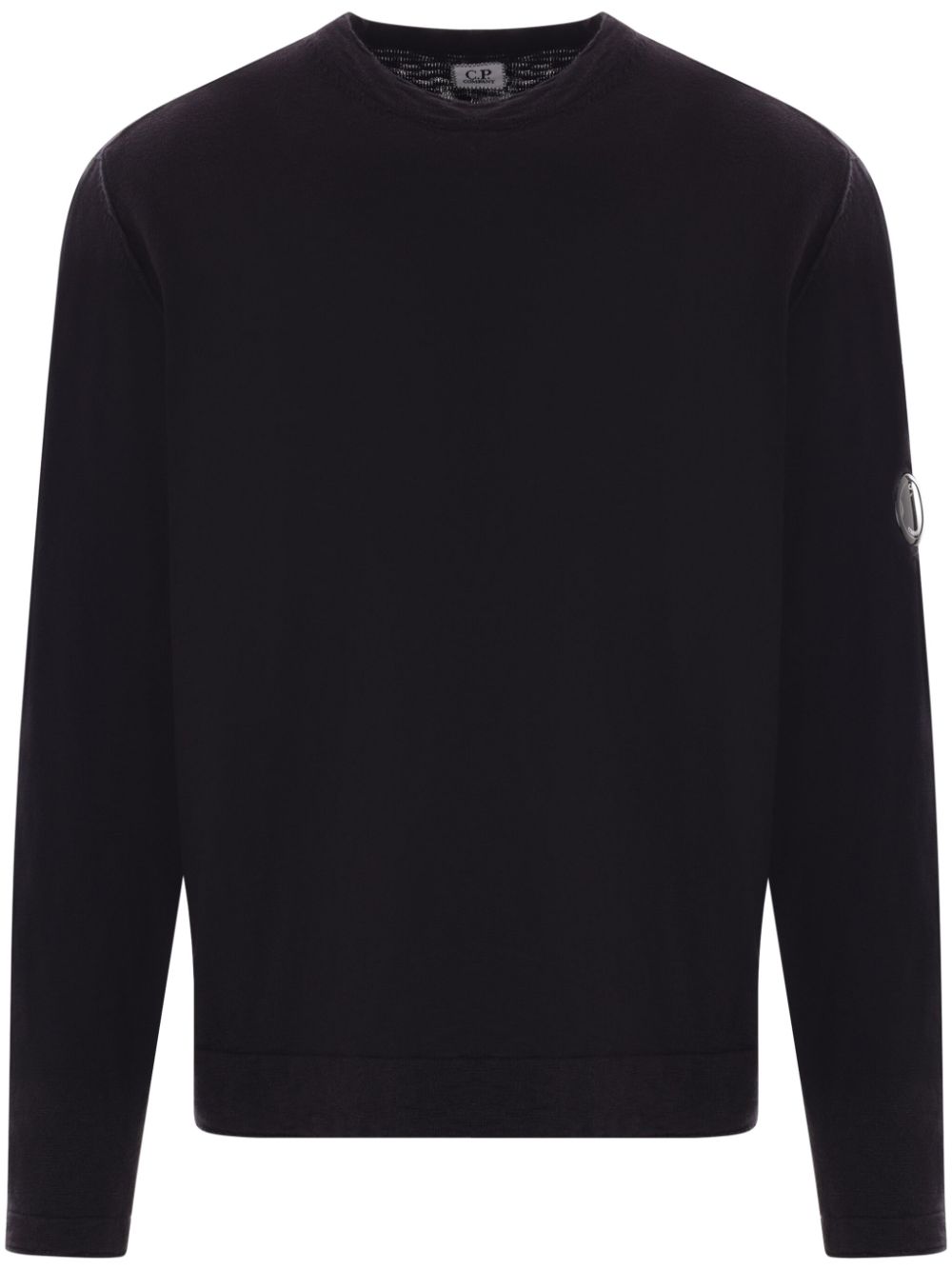 Lens-detail sweater - Black