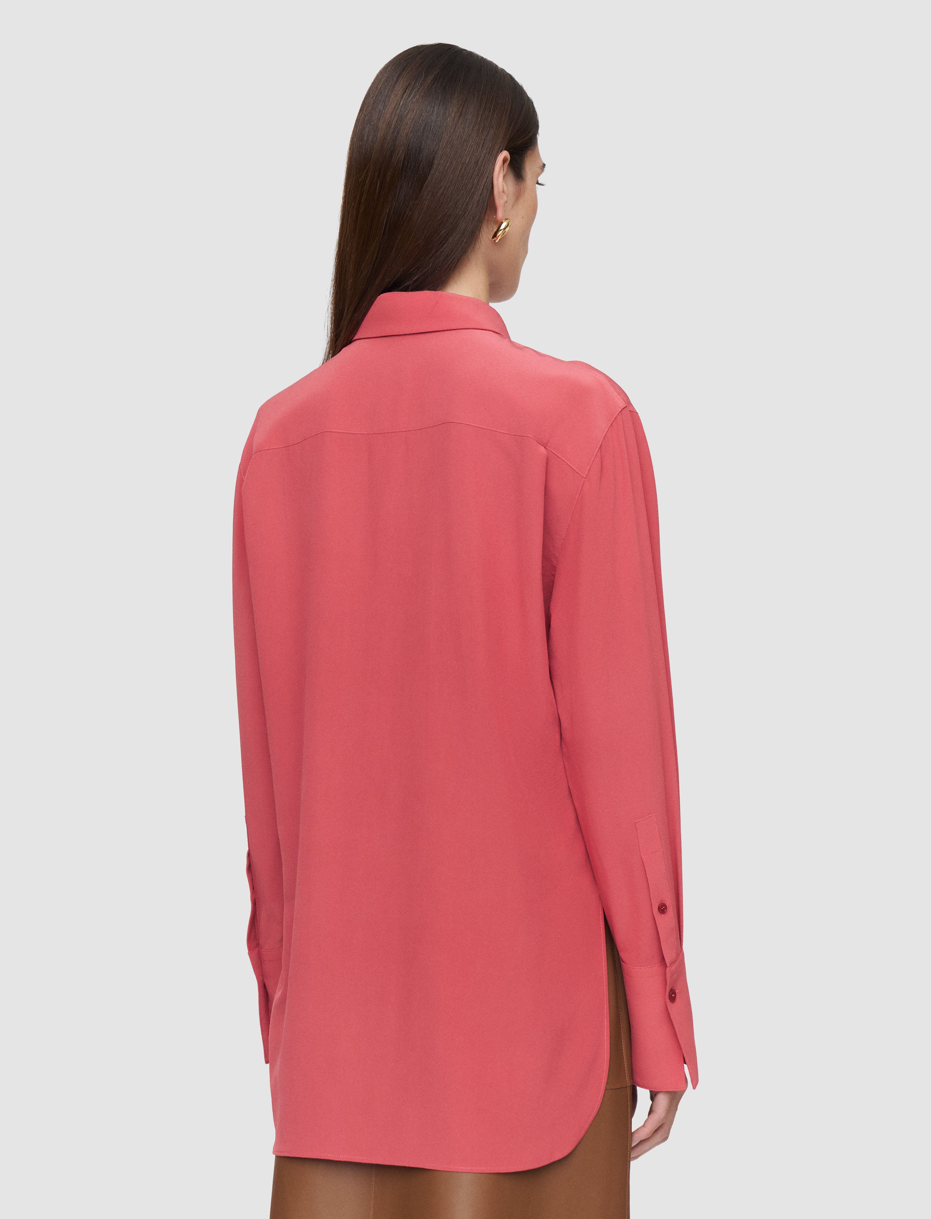 Joe Crepe de Chine Silk Blouse - 38