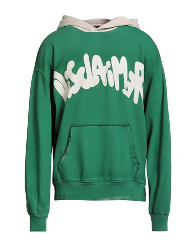 Man Sweatshirt Green Size S Cotton