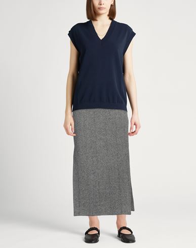 Etro Woman Midi skirt Black Size 2 Wool, Nylon