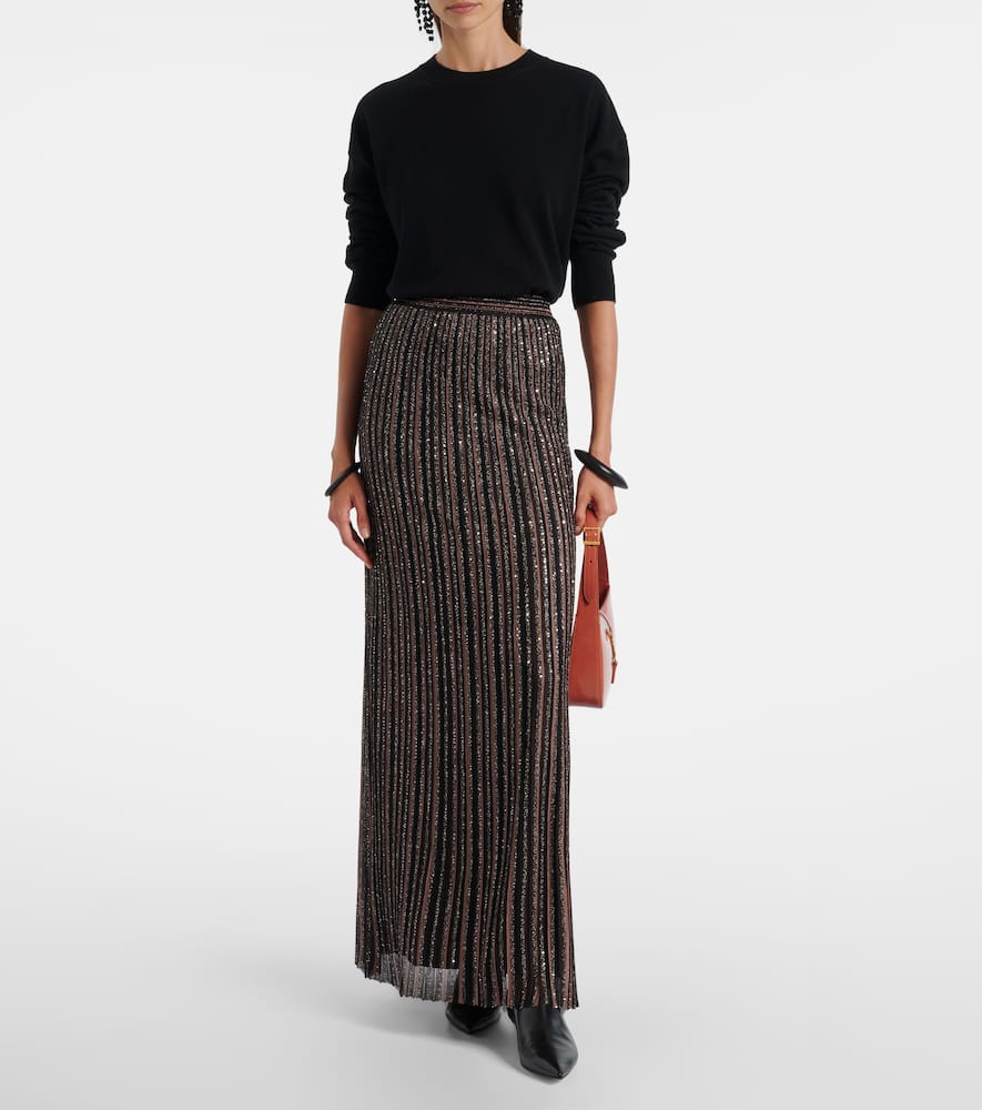 Zig Zag sequined cardigan