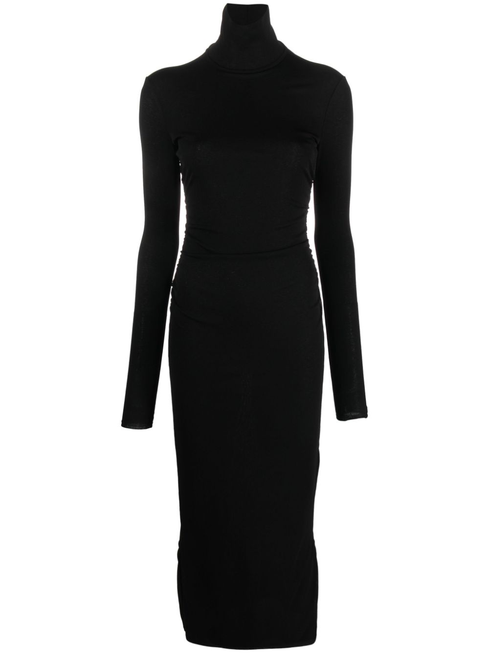 Cardia mesh-jersey midi dress - Black