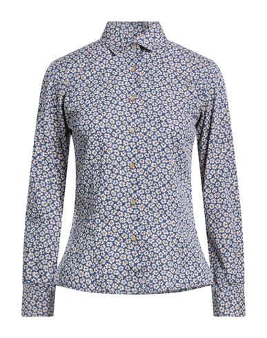 Woman Shirt Blue Size 12 Cotton