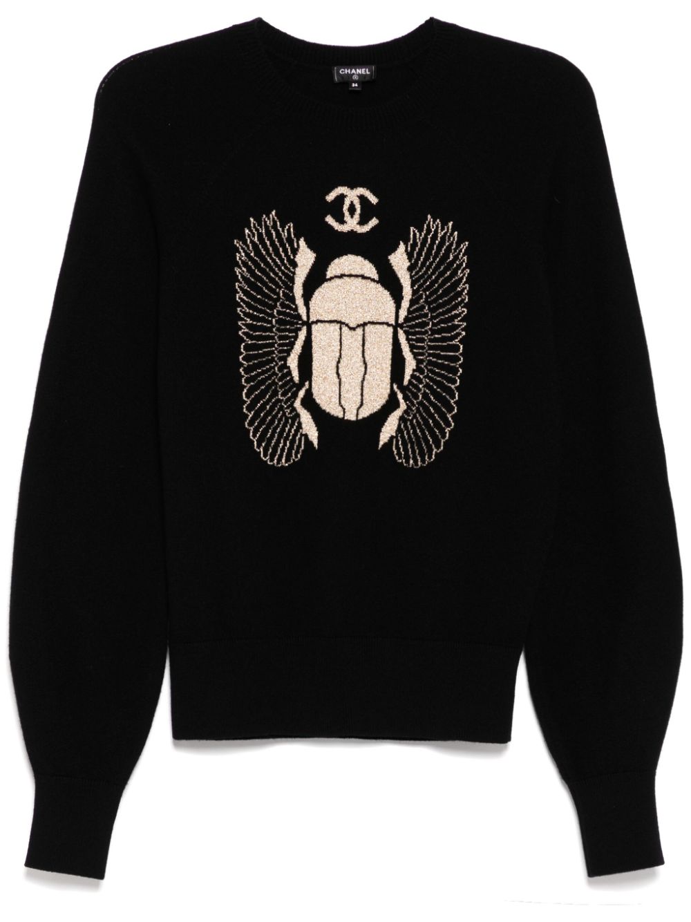 2001 CHANEL cashmere knit - Black