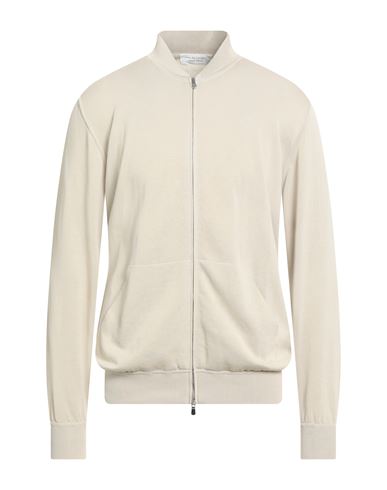 Man Cardigan Beige Size 44 Cotton