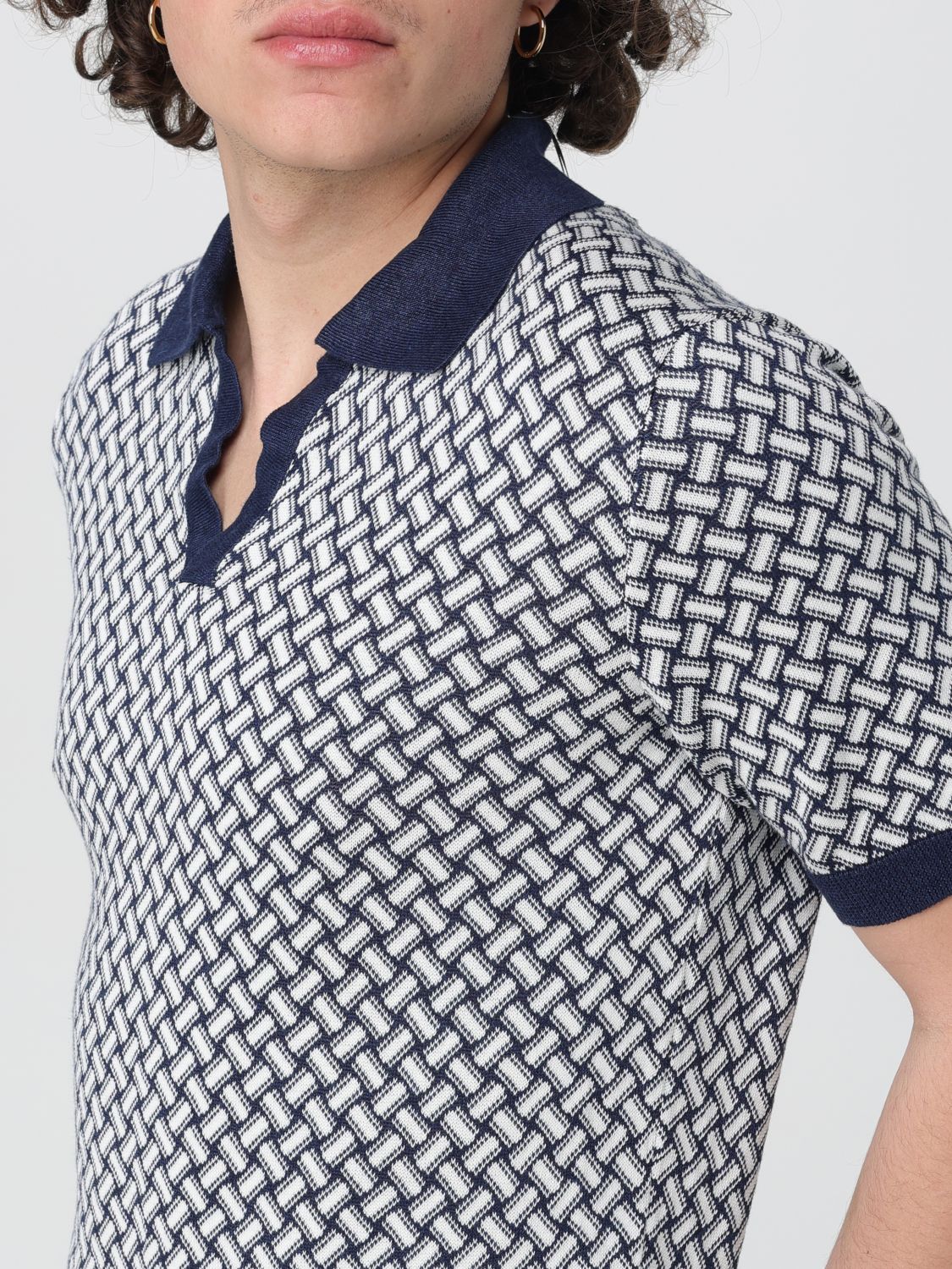 Polo Shirt Men color Blue