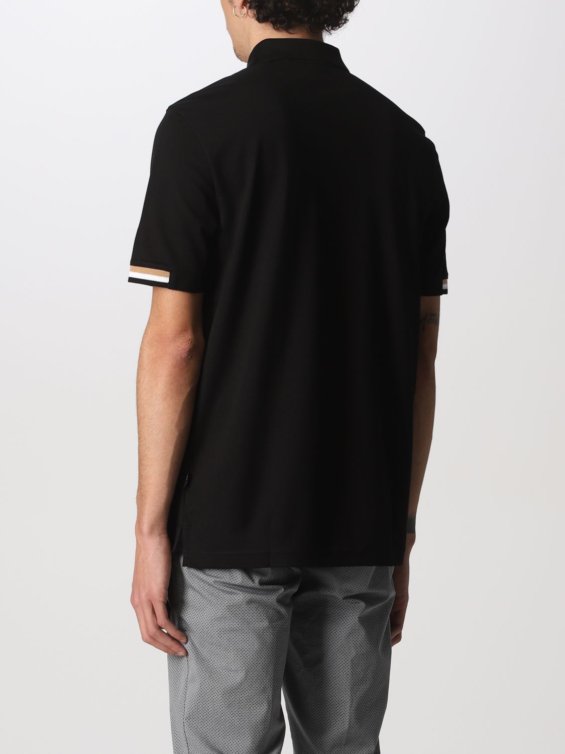 Polo Shirt Men color Black