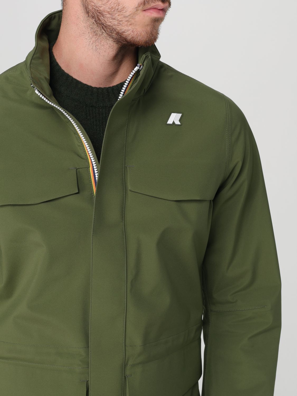 Jacket Men color Green