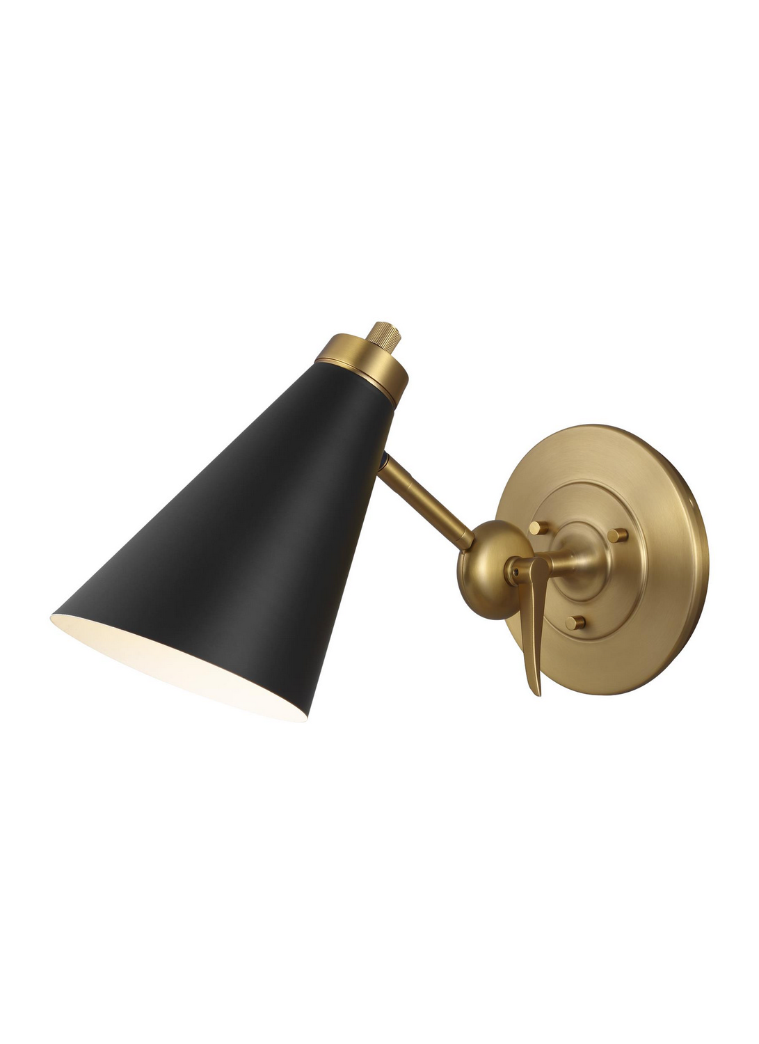 Visual Comfort Studio Signoret Wall Sconce in Burnished Brass by Thomas O'Brien