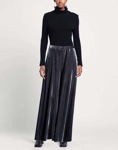 Woman Pants Charcoal Size M Polyester, Elastane