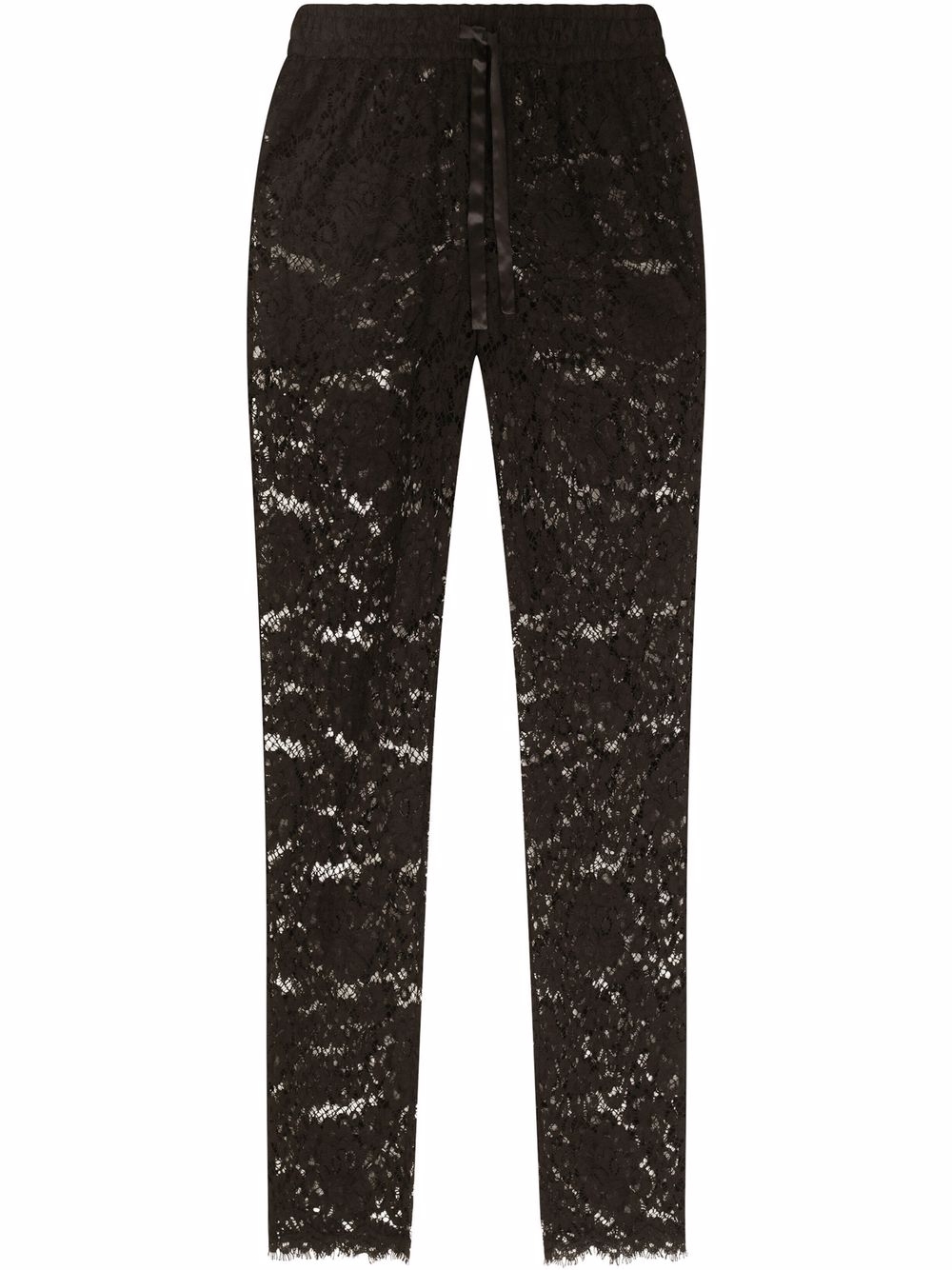 Lace track trousers - Black