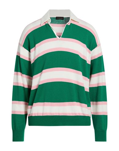 Man Sweater Green Size 38 Cotton