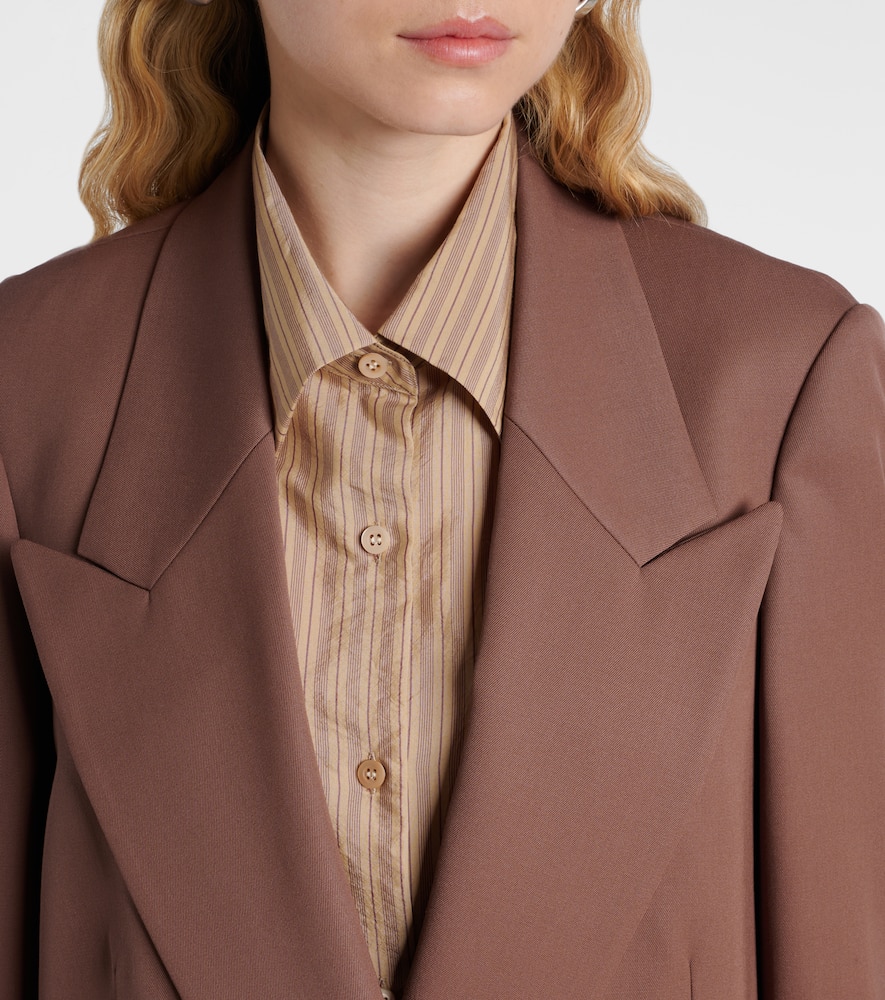 Oversized wool blazer