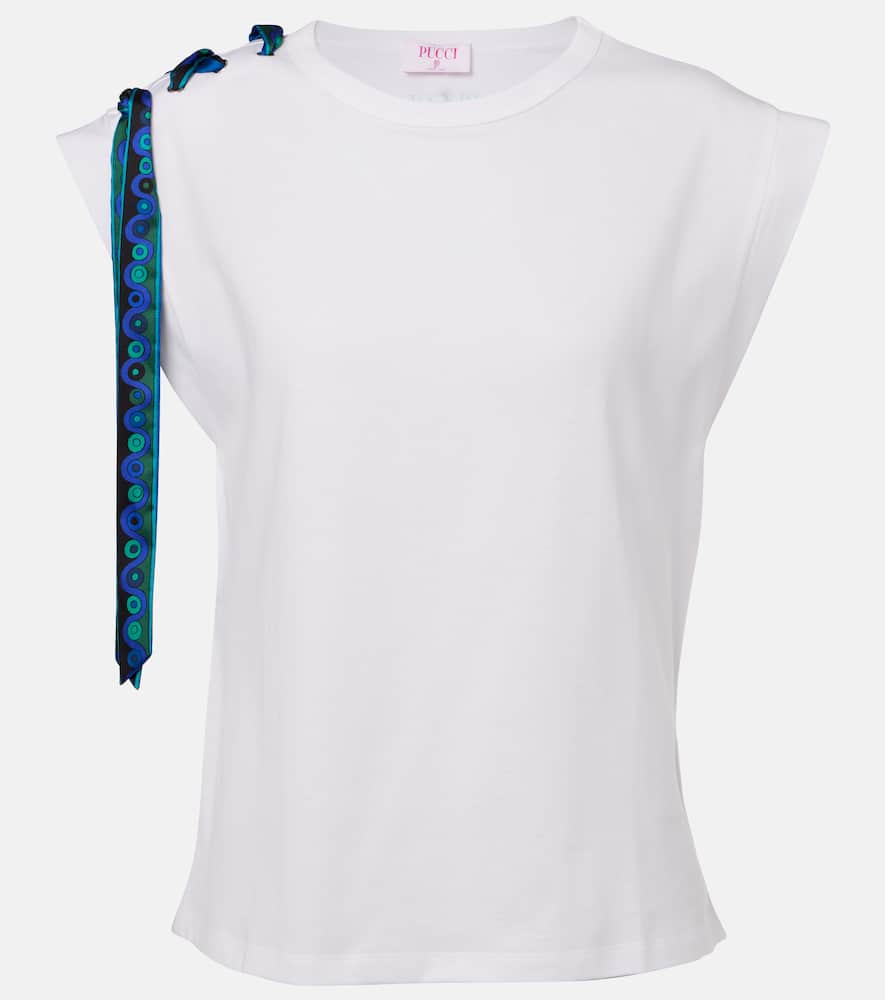 Pucci Iride-detail cotton T-shirt